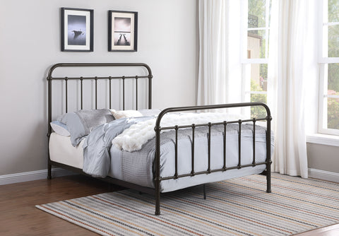 Ophelia Metal Full Open Frame Bed Dark BronzeDark Bronze