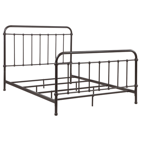 Ophelia Metal Queen Open Frame Bed Dark BronzeDark Bronze