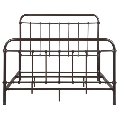Ophelia Metal Queen Open Frame Bed Dark BronzeDark Bronze