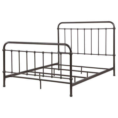 Ophelia Metal Queen Open Frame Bed Dark BronzeDark Bronze