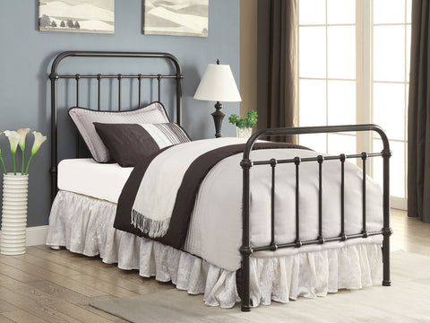 Ophelia Metal Twin Open Frame Bed Dark BronzeDark Bronze