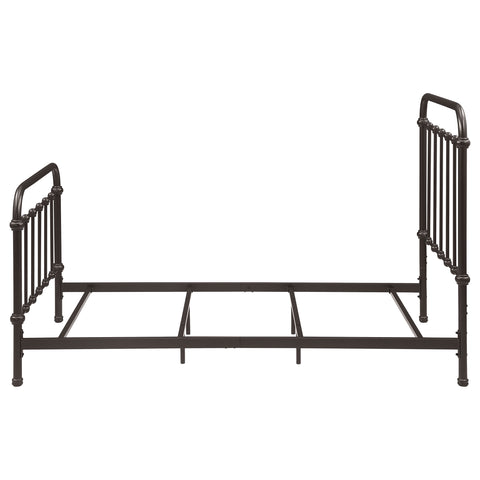 Ophelia Metal Twin Open Frame Bed Dark BronzeDark Bronze