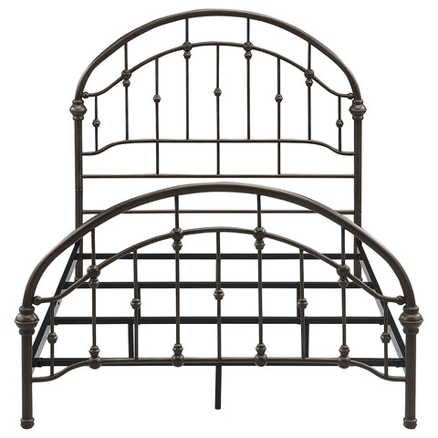Jacinto Metal Full Open Frame Bed Dark BronzeDark Bronze