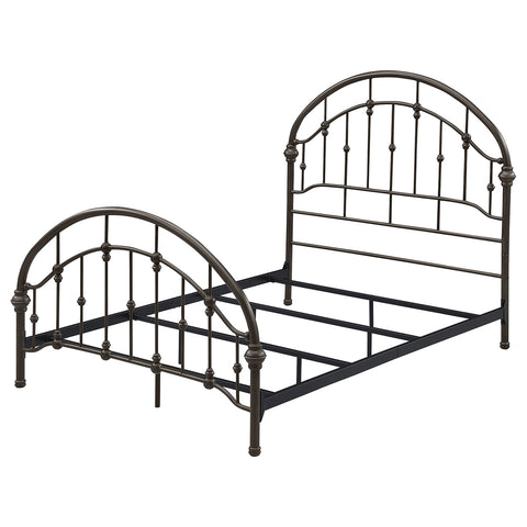 Jacinto Metal Full Open Frame Bed Dark BronzeDark Bronze