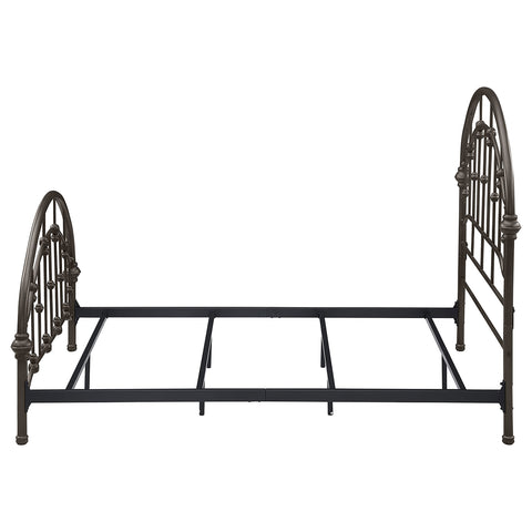 Jacinto Metal Full Open Frame Bed Dark BronzeDark Bronze