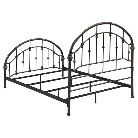 Jacinto Metal Full Open Frame Bed Dark BronzeDark Bronze