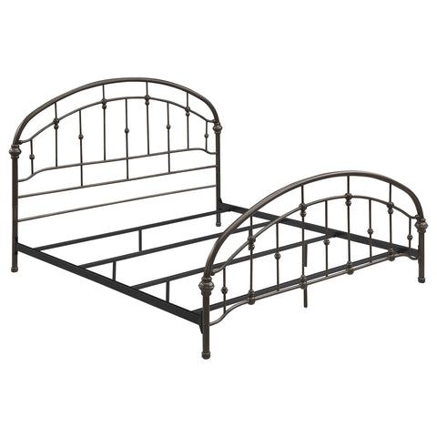 Jacinto Metal Eastern King Open Frame Bed Dark BronzeDark Bronze