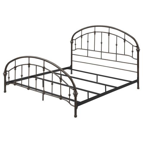 Jacinto Metal Eastern King Open Frame Bed Dark BronzeDark Bronze