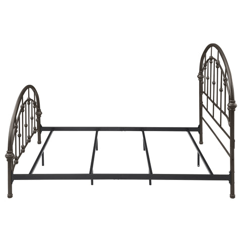 Jacinto Metal Eastern King Open Frame Bed Dark BronzeDark Bronze