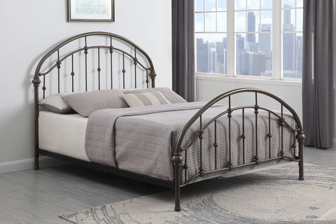 Jacinto Metal Queen Open Frame Bed Dark BronzeDark Bronze