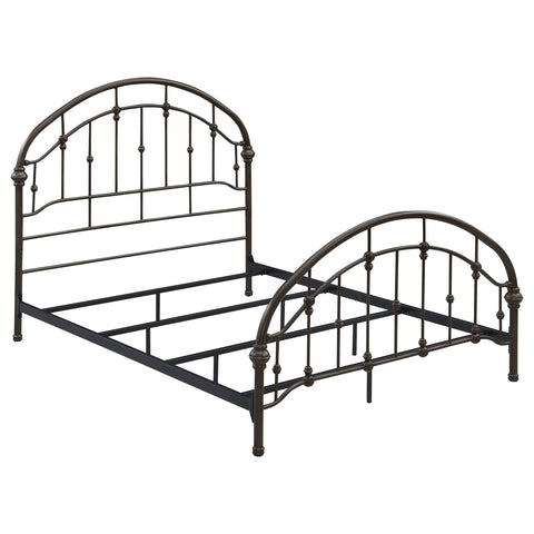 Jacinto Metal Queen Open Frame Bed Dark BronzeDark Bronze