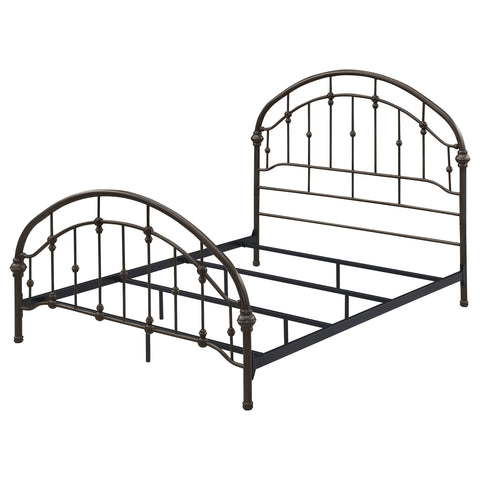 Jacinto Metal Queen Open Frame Bed Dark BronzeDark Bronze