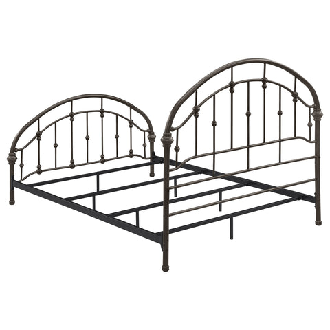 Jacinto Metal Queen Open Frame Bed Dark BronzeDark Bronze