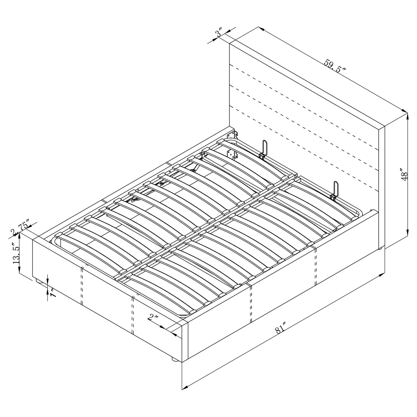 full storage bed