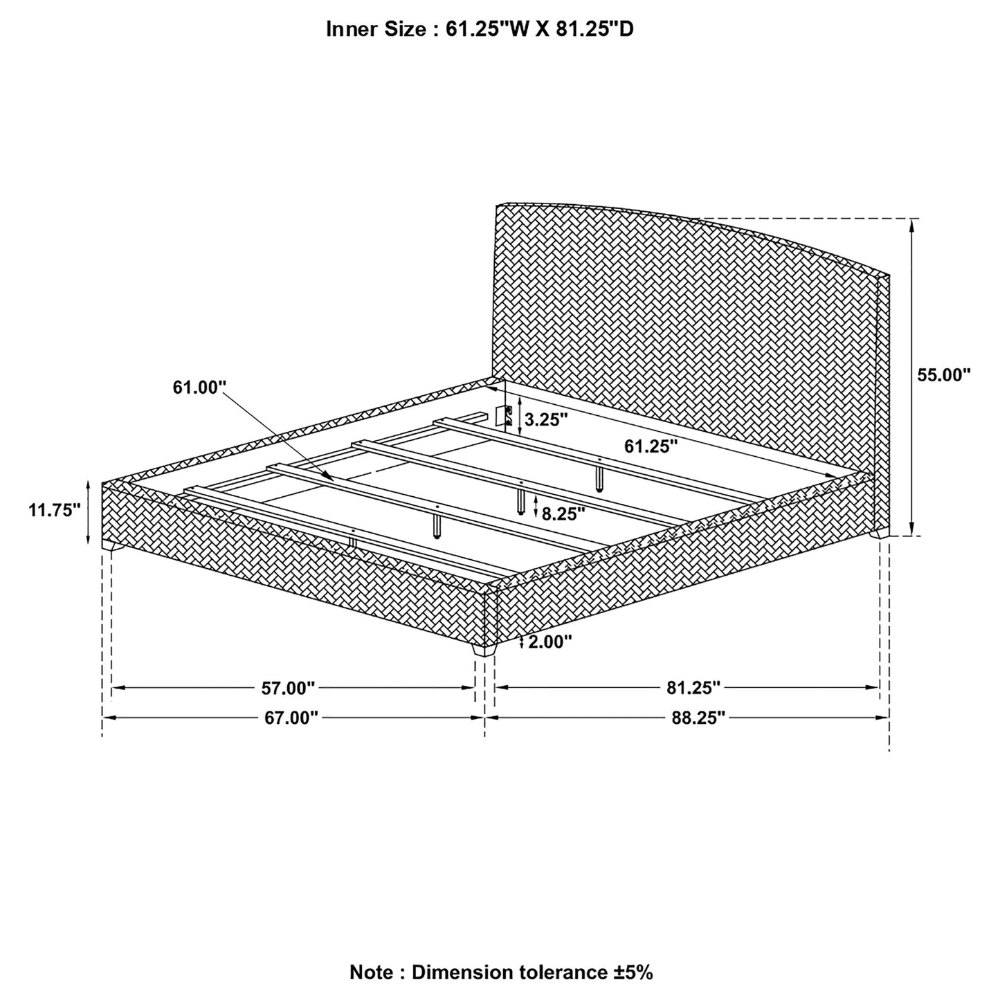 queen bed