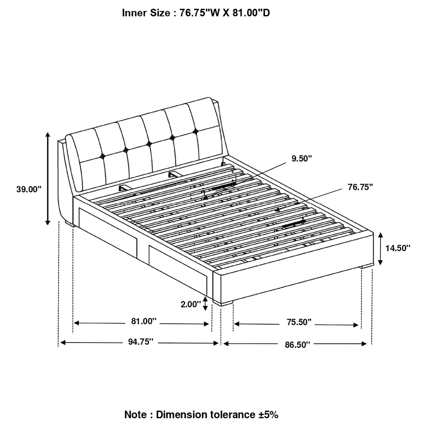 eastern king storage bed