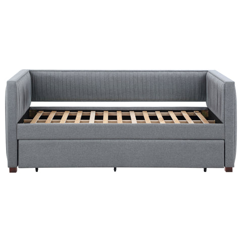 Radley Upholstered Twin Daybed with Trundle GreyGrey