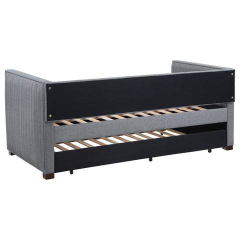 Radley Upholstered Twin Daybed with Trundle GreyGrey