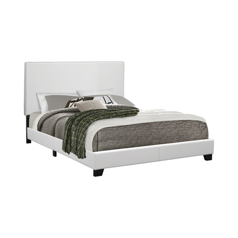 Figueroa Upholstered Twin Panel Bed WhiteWhite