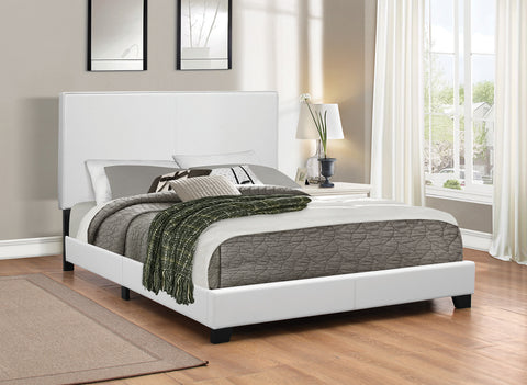 Figueroa Upholstered Twin Panel Bed WhiteWhite