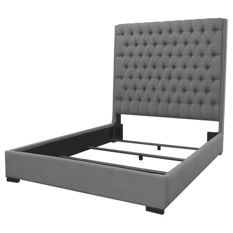Ambrose Upholstered California King Panel Bed GreyGrey
