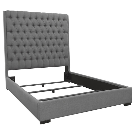 Ambrose Upholstered Queen Panel Bed GreyGrey