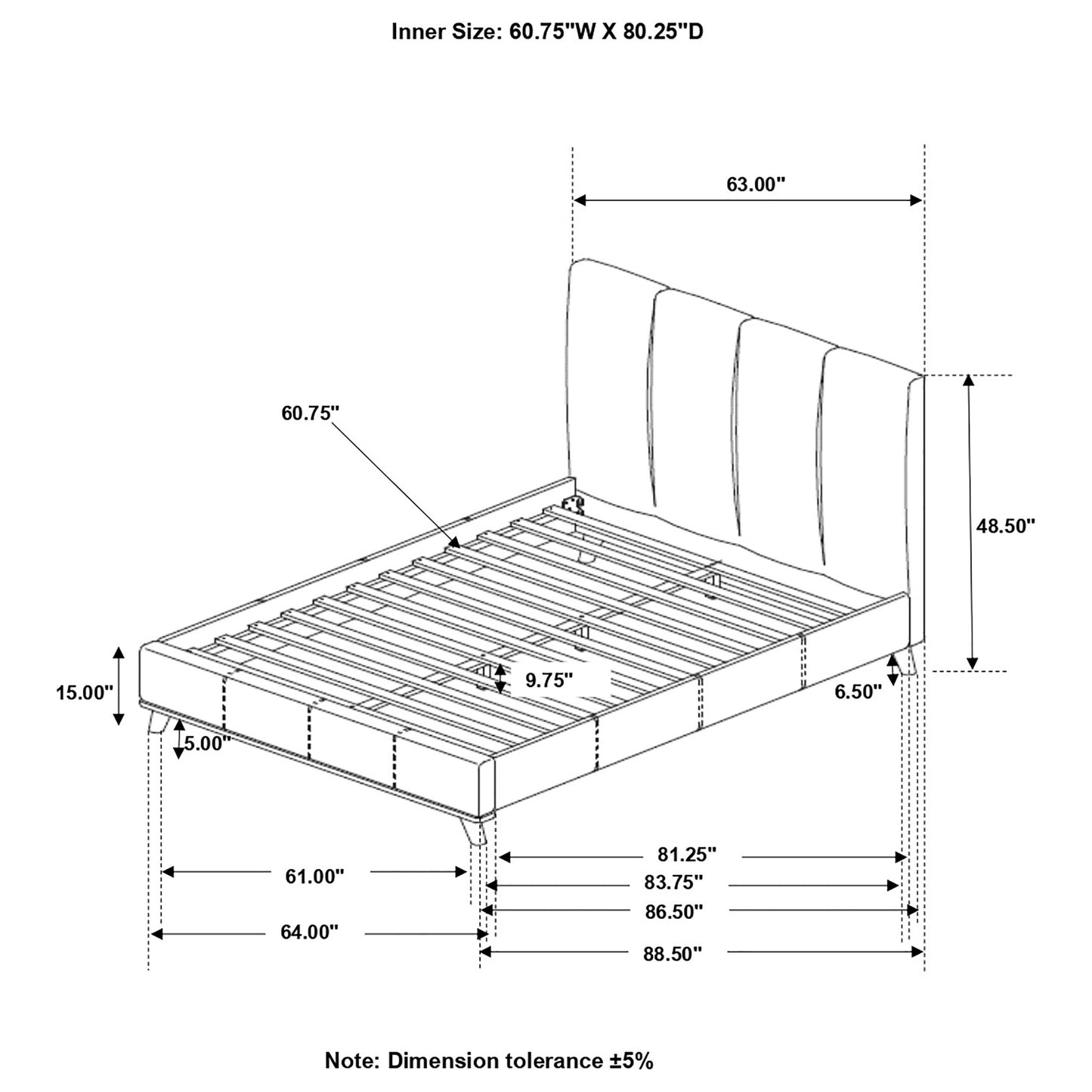 queen bed