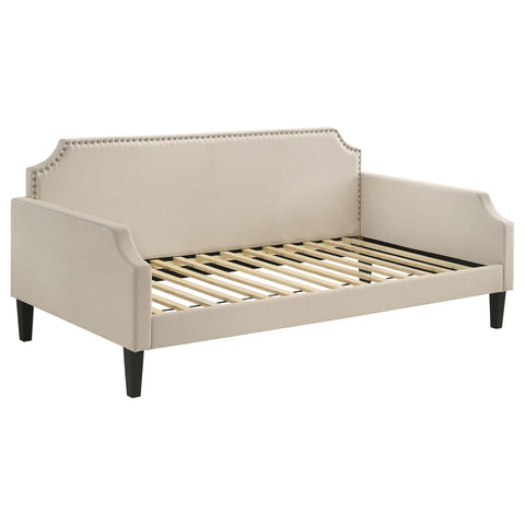 Aminta Upholstered Twin Daybed TaupeTaupe