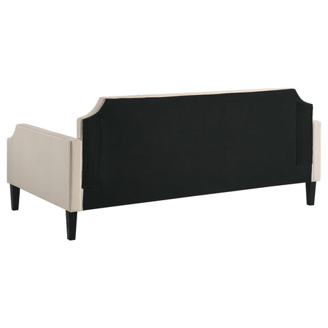 Aminta Upholstered Twin Daybed TaupeTaupe