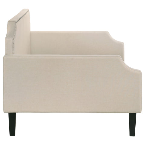 Aminta Upholstered Twin Daybed TaupeTaupe