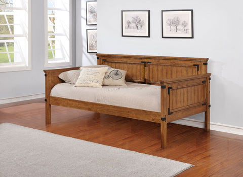 Nyla Wood Twin Daybed Rustic HoneyRustic Honey