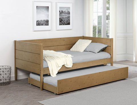 Claudia Wood Twin Daybed With Trundle Natural