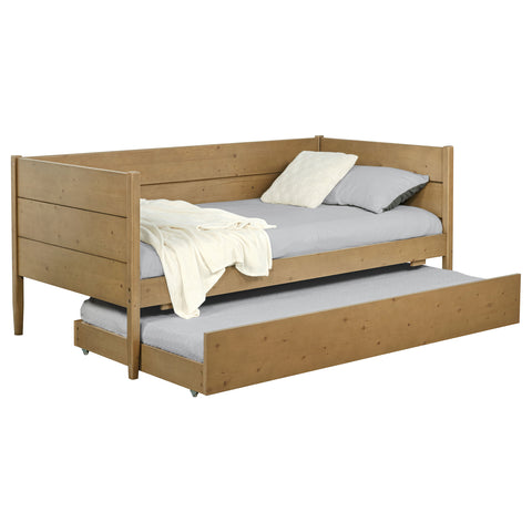 Claudia Wood Twin Daybed With Trundle Natural