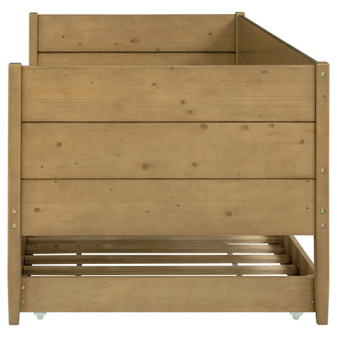 Claudia Wood Twin Daybed With Trundle Natural