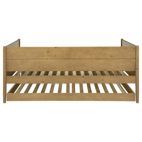 Claudia Wood Twin Daybed With Trundle Natural