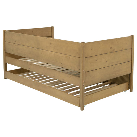 Claudia Wood Twin Daybed With Trundle Natural