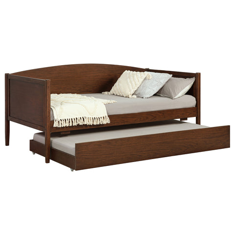 Amberley Wood Twin Daybed With Trundle Medium Walnut