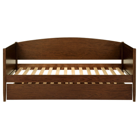 Amberley Wood Twin Daybed With Trundle Medium Walnut