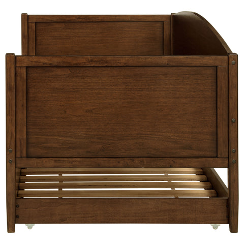 Amberley Wood Twin Daybed With Trundle Medium Walnut