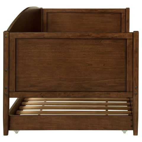 Amberley Wood Twin Daybed With Trundle Medium Walnut