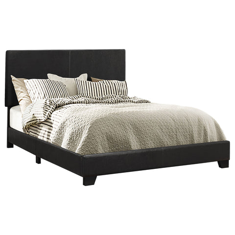 Anita Upholstered Full Panel Bed BlackBlack