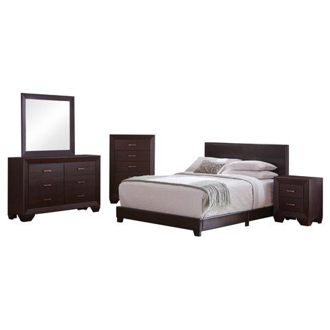 Anita 5-piece Full Bedroom Set Dark CocoaDark Cocoa