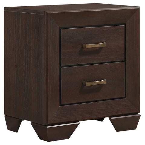 Anita 4-piece Eastern King Bedroom Set Dark CocoaDark Cocoa