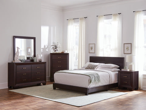 Anita 5-piece Queen Bedroom Set Dark CocoaDark Cocoa