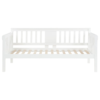 Avenue Wood Twin Daybed with Drop-down Tables White