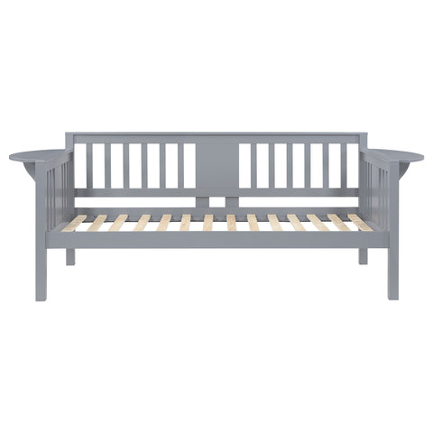 Brooke Wood Twin Daybed with Drop-down Tables GreyGrey