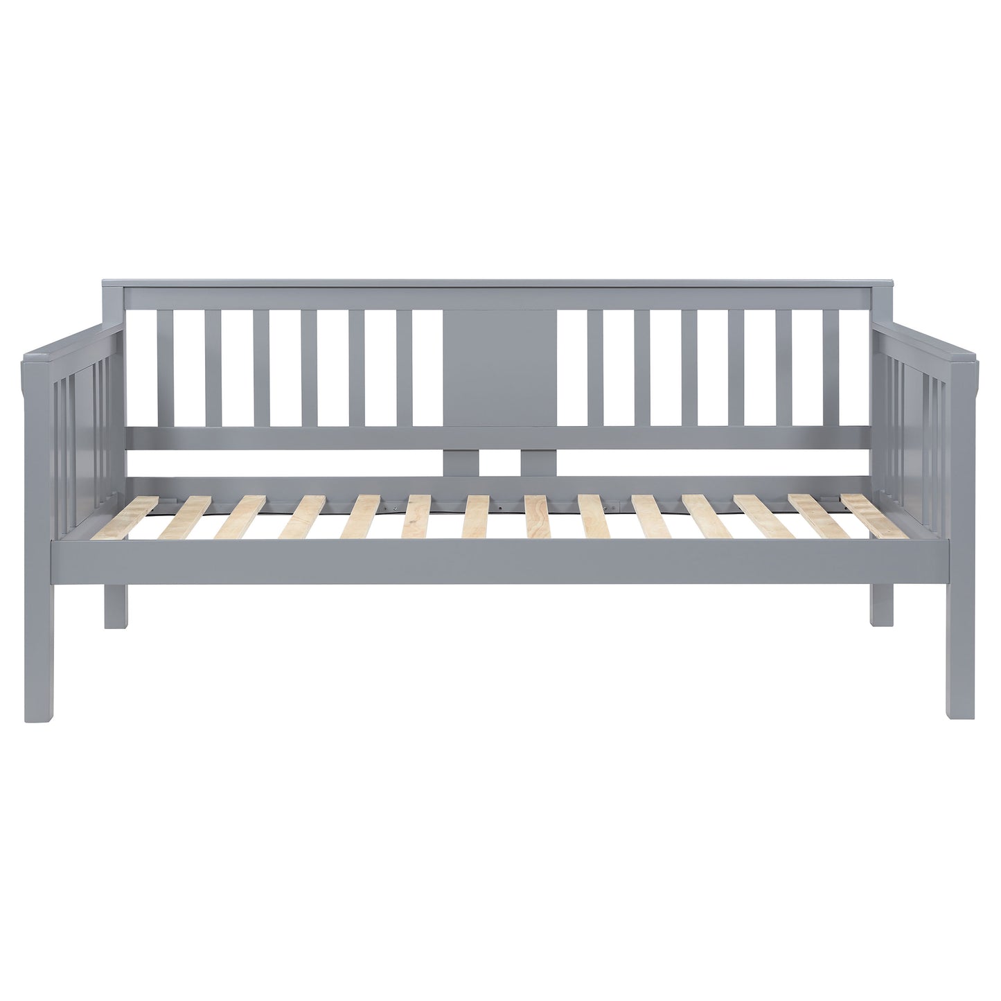 avenue wood twin daybed with drop-down tables grey