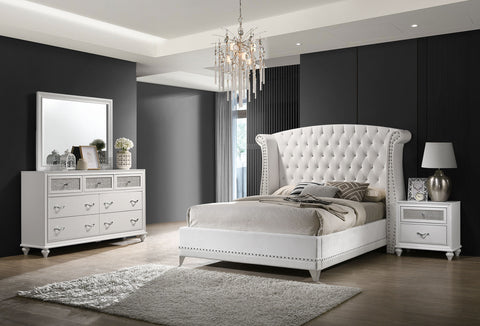 Devlin 4-piece Eastern King Bedroom Set White
