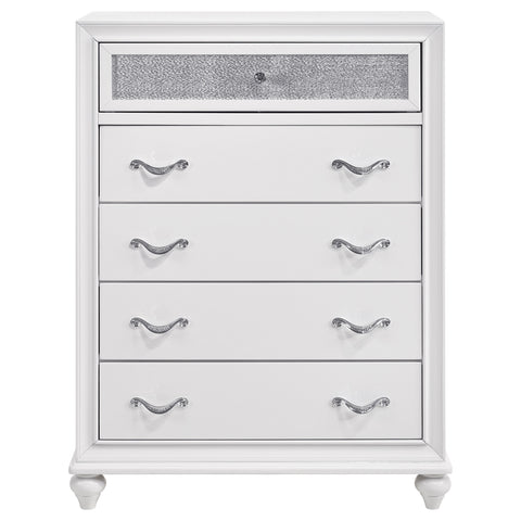Devlin 5-piece Eastern King Bedroom Set White
