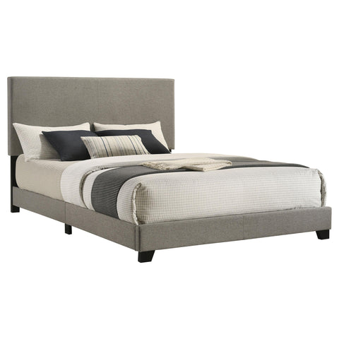 Frisco Fabric Upholstered Queen Panel Bed Taupe